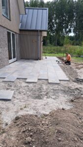 Tuin in aanleg